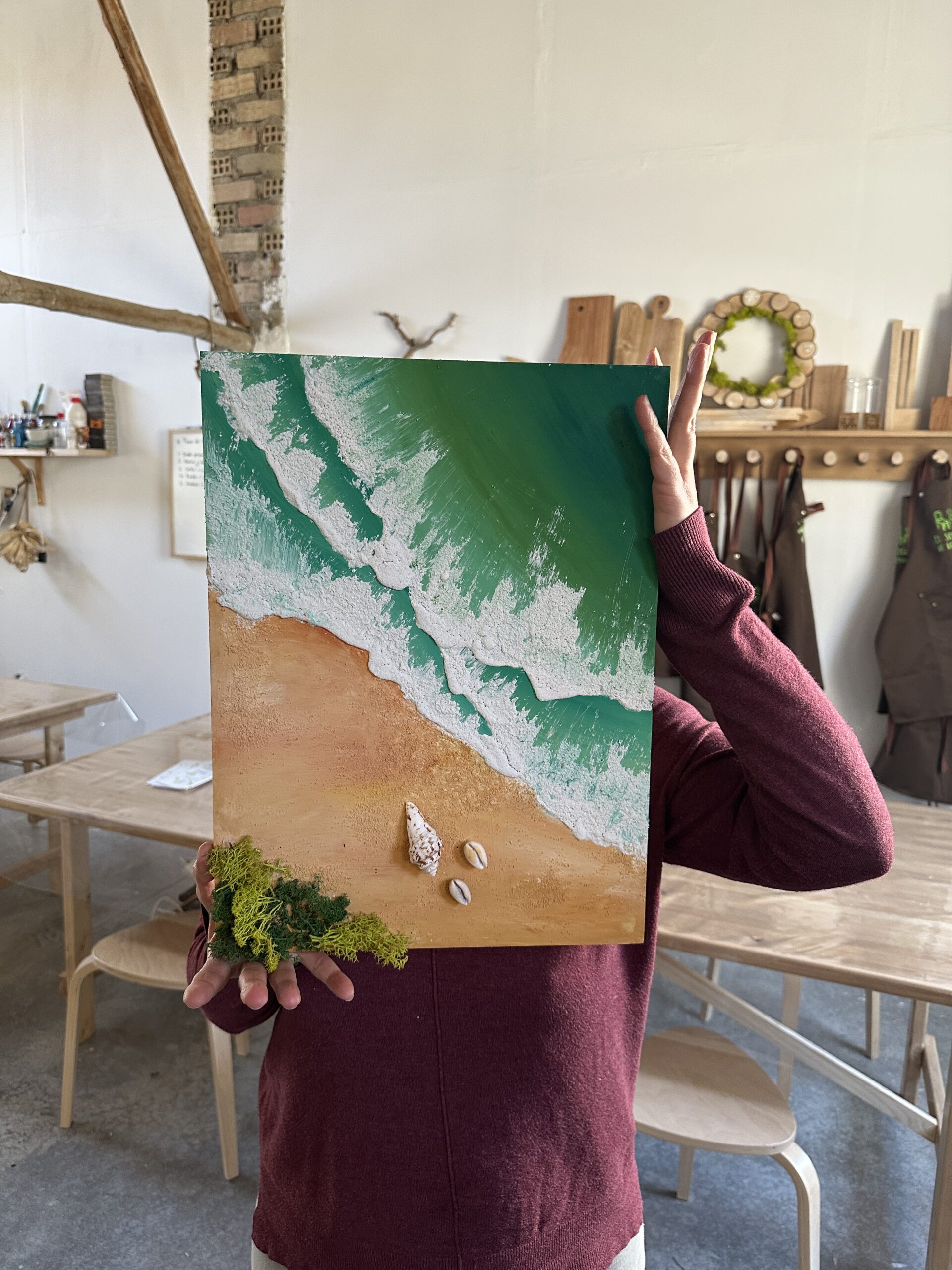 Taller del mes: Crear una playa con relieve, color y textura